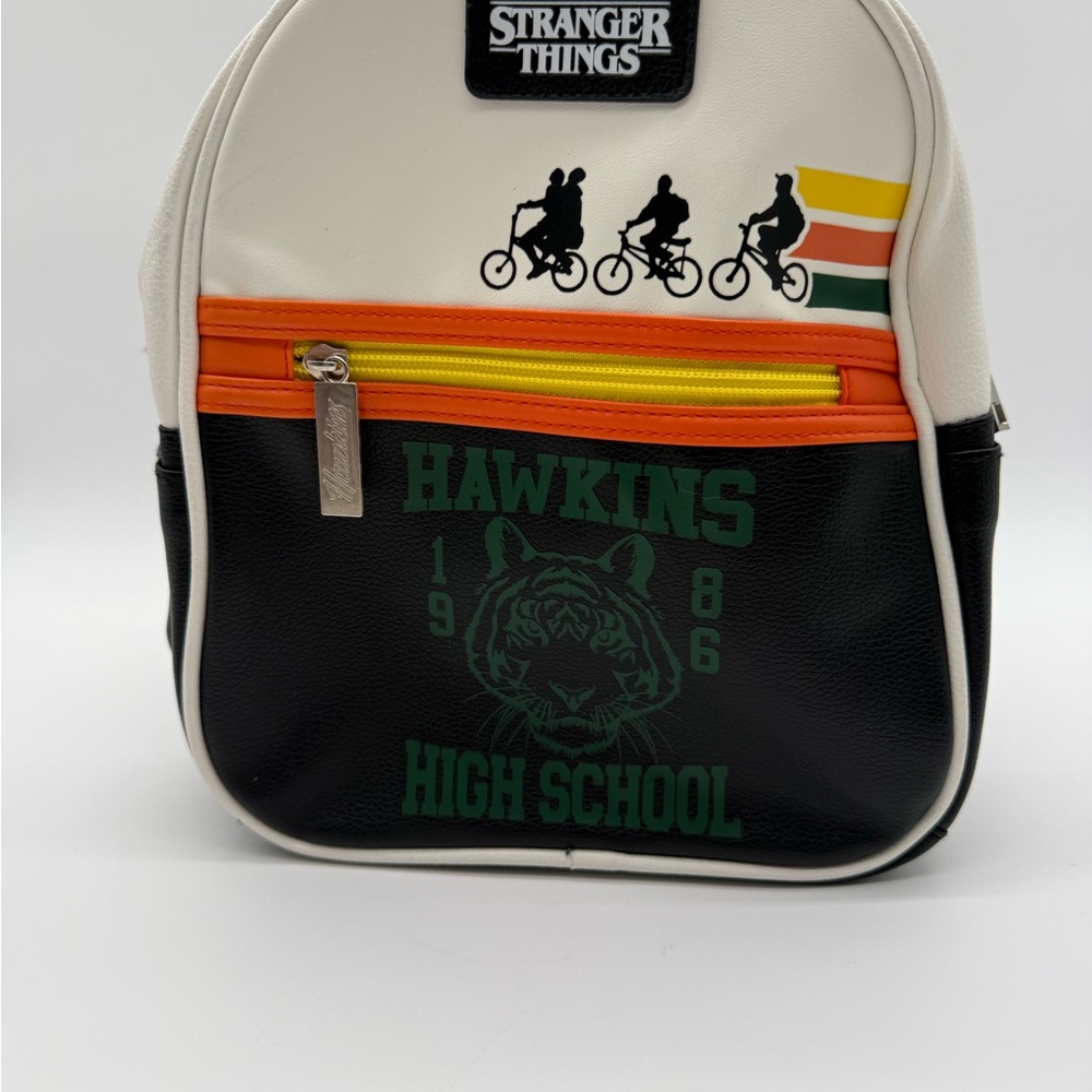 Stranger Things Hawkins High School Black & White Mini Backpack